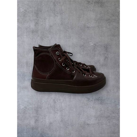 Converse Chuck Taylor Construct Hi Sneaker A05616C Mens Sz 11 Brown Suede Skate - Picture 2 of 7